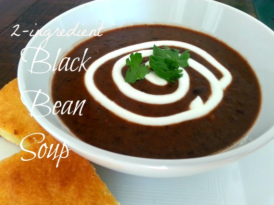 two ingredient black bean soup - hilldalehouse.wordpress.com