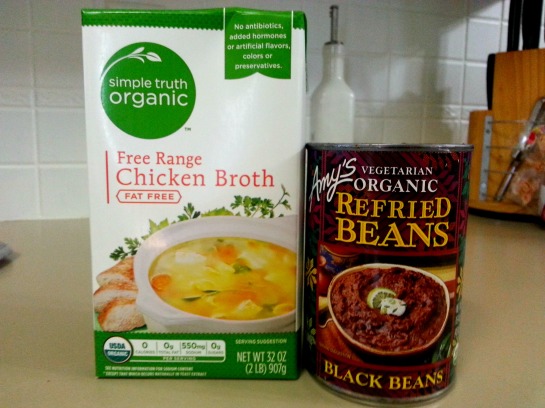 two ingredient black bean soup